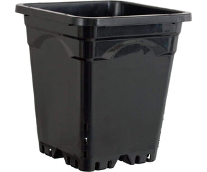 Active Aqua 12"x12" Square Black Pot 12" Tall, 24 per case