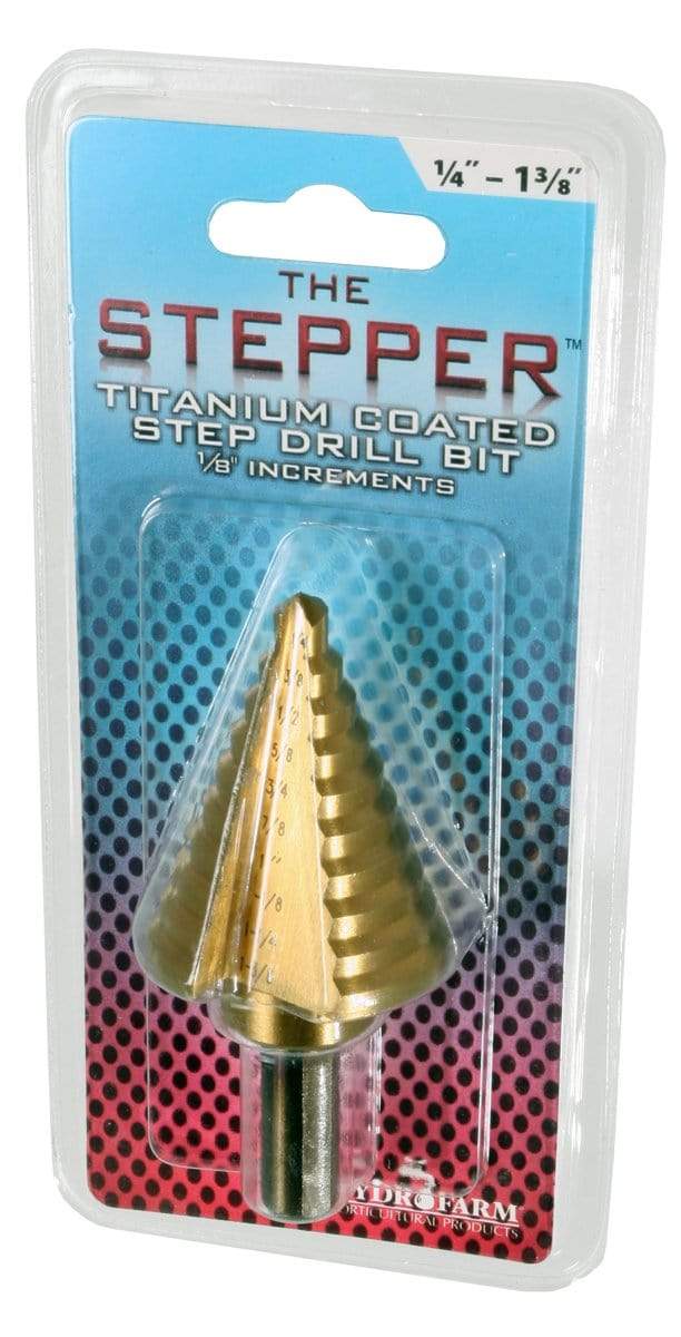 Active Aqua Hydroponics Active Aqua The Stepper Titanium Step Drill Bit, 1/4