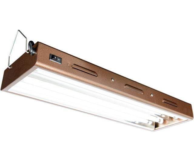 AgroBrite Grow Lights 2' 2-Tube Fixture with Lamps AgroBrite Designer T5 Grow Light with 6400K Bulbs