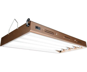 AgroBrite Grow Lights 2' 4-Tube Fixture with Lamps AgroBrite Designer T5 Grow Light with 6400K Bulbs