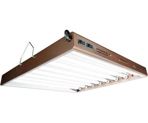 AgroBrite Grow Lights 2' 8-Tube Fixture with Lamps AgroBrite Designer T5 Grow Light with 6400K Bulbs