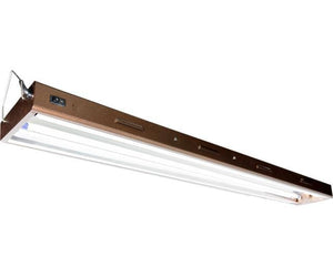 AgroBrite Grow Lights 4' 2-Tube Fixture with Lamps AgroBrite Designer T5 Grow Light with 6400K Bulbs