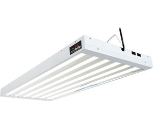 AgroBrite Grow Lights 4' 6-Tube Fixture with Lamps AgroBrite Fluorescent T5 Grow Light with 6400K Bulbs