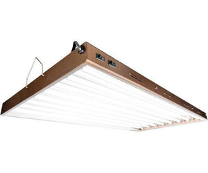 AgroBrite Grow Lights 4' 8-Tube Fixture with Lamps AgroBrite Designer T5 Grow Light with 6400K Bulbs