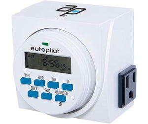 Autopilot Grow Lights Autopilot 7 Day Dual Outlet Digital Timer