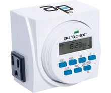 Load image into Gallery viewer, Autopilot Grow Lights Autopilot 7 Day Dual Outlet Digital Timer