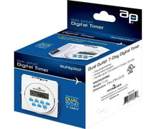 Load image into Gallery viewer, Autopilot Grow Lights Autopilot 7 Day Dual Outlet Digital Timer