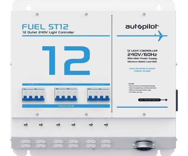 Autopilot Grow Lights Autopilot FUEL ST12 - 12 Light Controller with Single Trigger Cord, 240V