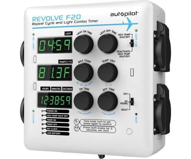 Autopilot Grow Lights Autopilot REVOLVE F20 Repeat Cycle and Light Combo Timer