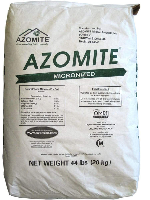 Azomite Azomite Micronized Natural Trace Minerals, 44 lbs