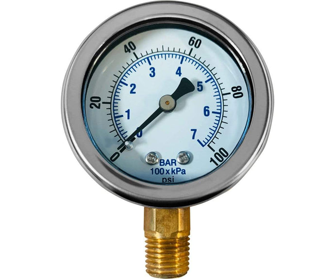 Dilution Solutions / Dosatron Pressure Gauge 0-100 PSI 1/4