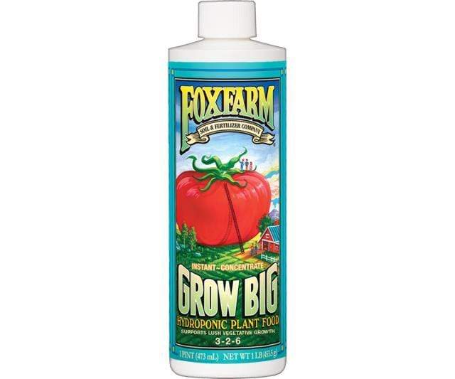 Fox Farm Nutrients 1 Pint Fox Farm Grow Big Hydro Liquid Concentrate