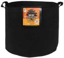 Load image into Gallery viewer, Go Pro Soils &amp; Containers Gro Pro Essential Round Black Fabric Pot with Handles
