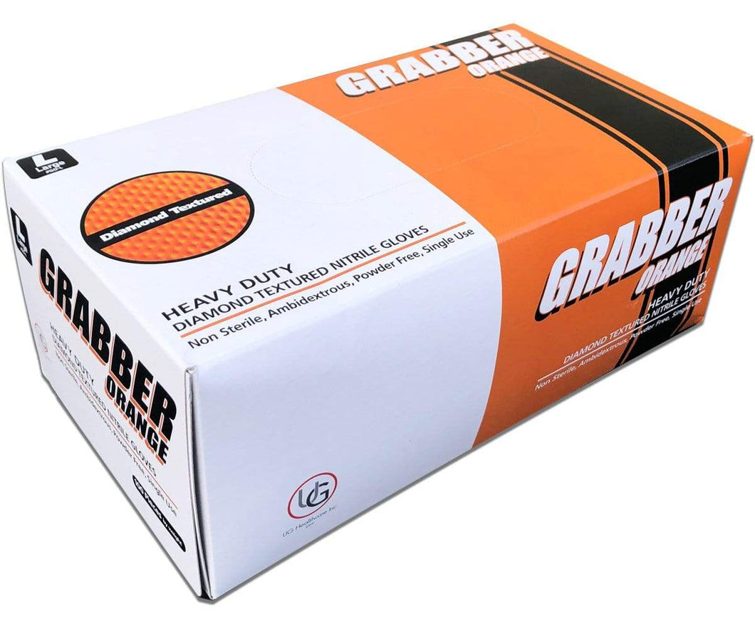 Grabber Harvest Grabber Orange Nitrile Box of 100