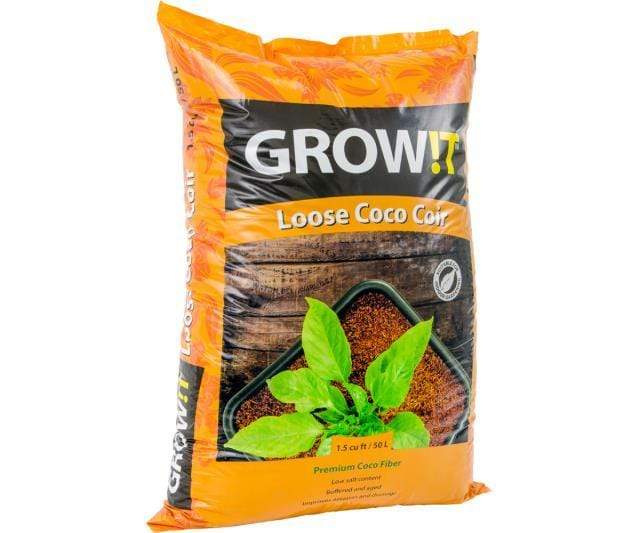GROW!T Soils & Containers 1.5 Cubic Feet Bag GROW!T Loose Coco Coir, 1.5 Cubic Feet