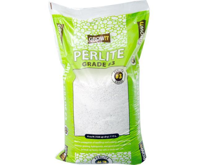 GROW!T Soils & Containers 4 Cubic Feet Bag GROW!T #3 Perlite, Super Coarse, 4 Cubic Feet Bags