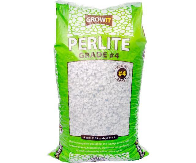 GROW!T Soils & Containers 4 Cubic Feet Bag GROW!T #4 Perlite, Super Coarse, 4 Cubic Feet