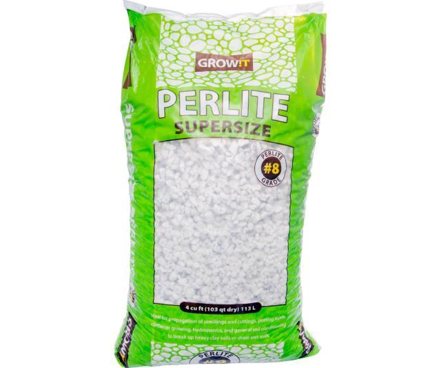 GROW!T Soils & Containers 4 Cubic Feet Bag GROW!T #8 Perlite, Super Coarse, 4 Cubic Feet