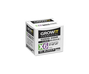 GROW!T Soils & Containers GROW!T Commercial Coco, RapidRIZE Block, case of 10