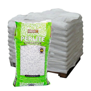 GROW!T Soils & Containers Pallet of 30 Bags - 4 Cubic Feet Bag GROW!T #8 Perlite, Super Coarse, 4 Cubic Feet