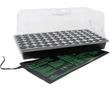 Load image into Gallery viewer, Jump Start Germination Jump Start Hot House w/ Heat Mat, Tray, 72-Cell Insert, 7.5&quot; dome