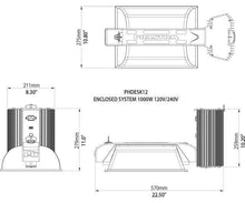 Load image into Gallery viewer, Kumans Technology Phantom 50 Series 1000W Double Ended Enclosed Lighting System with USB Interface, 208V/240V