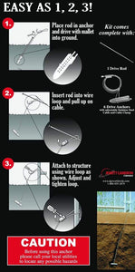 Saturday Solution Greenhouses Garden Care Saturday Solution 2 Piece Ground Anchor Kit